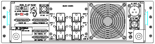 ETI0001-1474 Rugged MilSpec UPS and PDU Standard Rear